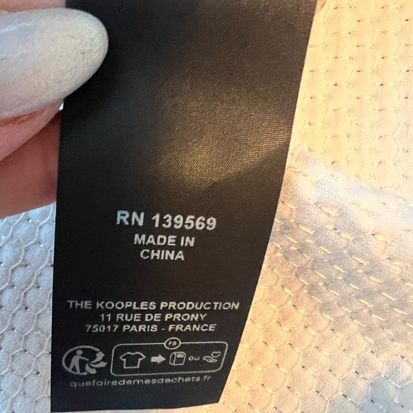 THE KOOPLES Silver sequined t-shirt, Size Large NWT short sleeve crew neck - Picture 12 of 14